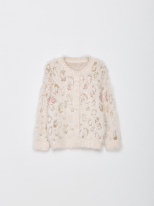 пушистый кардиган оверсайз для девочек по цене 2499 руб вид справа