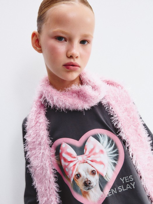 пушистый шарф для девочек 4610517035011 фотография