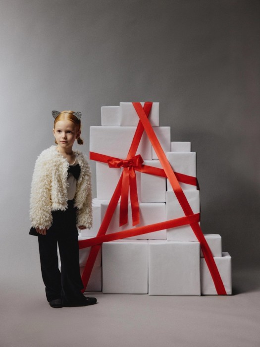 пушистый жакет для девочек 4680798657820 фотография