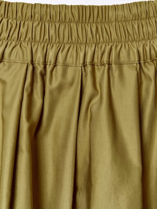 расклешенная юбка миди из линейки  young из хлопка спереди