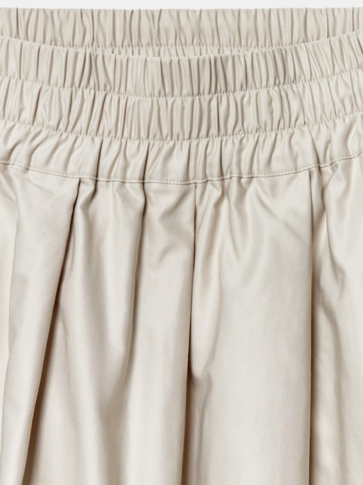 расклешенная юбка миди из линейки  young из хлопка спереди