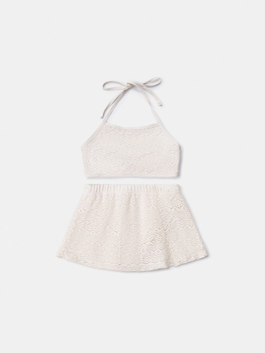 раздельный купальник из ажурной ткани для девочек 4610517556462 фотография