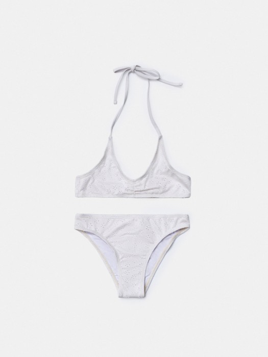 раздельный купальник из ажурной ткани для девочек 4680704624724 фотография