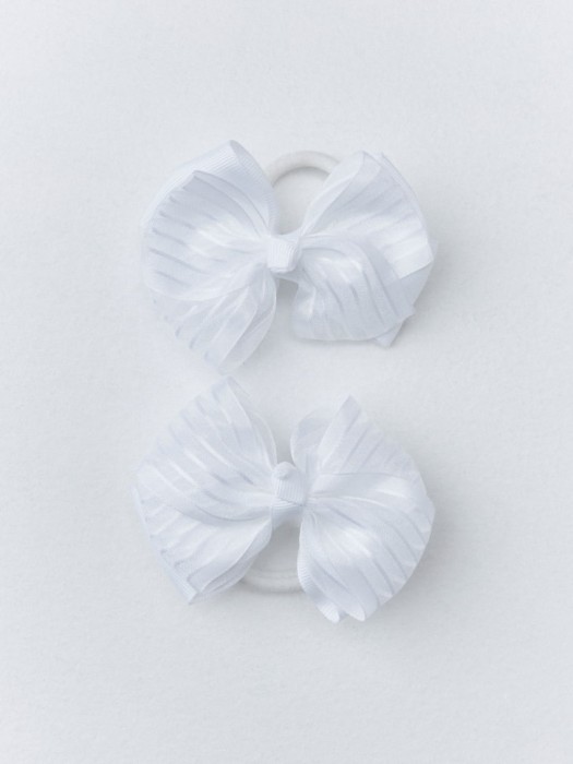 резинки для волос с бантом для девочек, 2 шт. от бренда sela вид слева