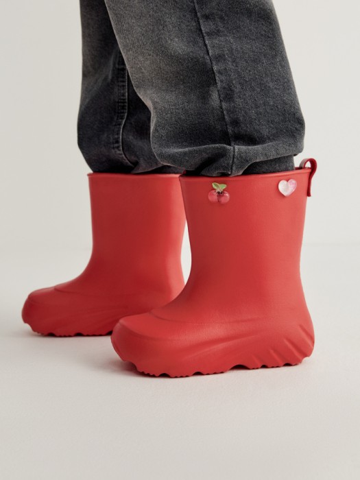 резиновые сапоги c декором для девочек 4610517827920 фотография