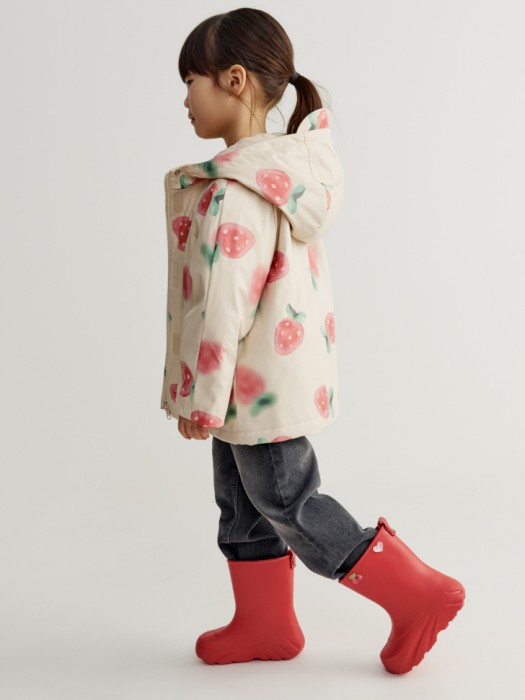 резиновые сапоги c декором для девочек от бренда sela вид слева