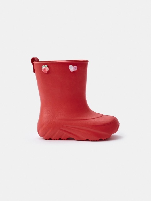 резиновые сапоги c декором для девочек универсального стиля с лицевой стороны