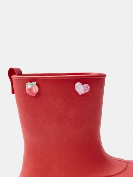 резиновые сапоги c декором для девочек для детского возраста с изнаночной стороны