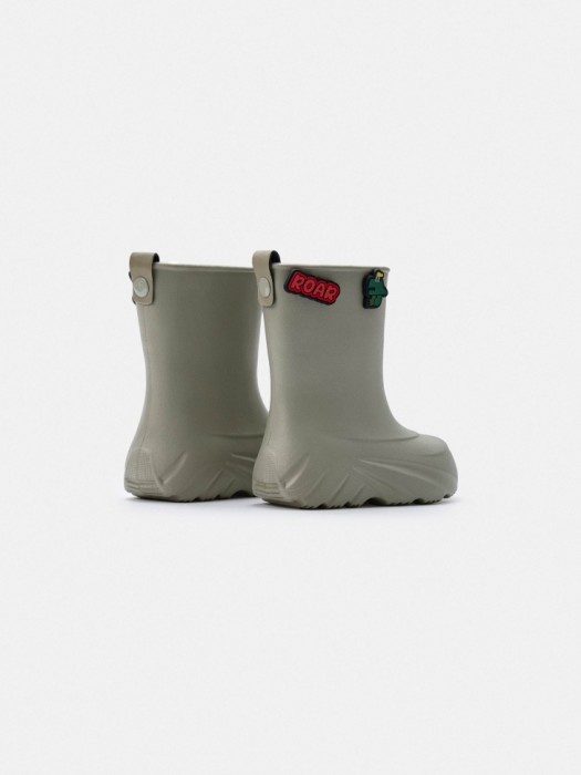 резиновые сапоги c декором для мальчиков для детского возраста с изнаночной стороны