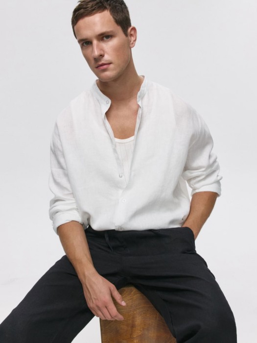 рубашка из 100% премиального льна 4680704478075 фотография