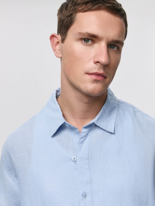 рубашка из 100% премиального льна по цене 4799 руб вид справа