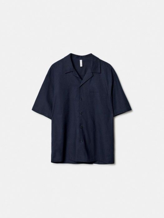 рубашка из хлопка и льна из хлопка спереди