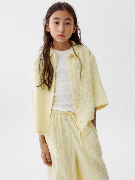 рубашка из муслина с коротким рукавом для девочек 4610517566843 фотография