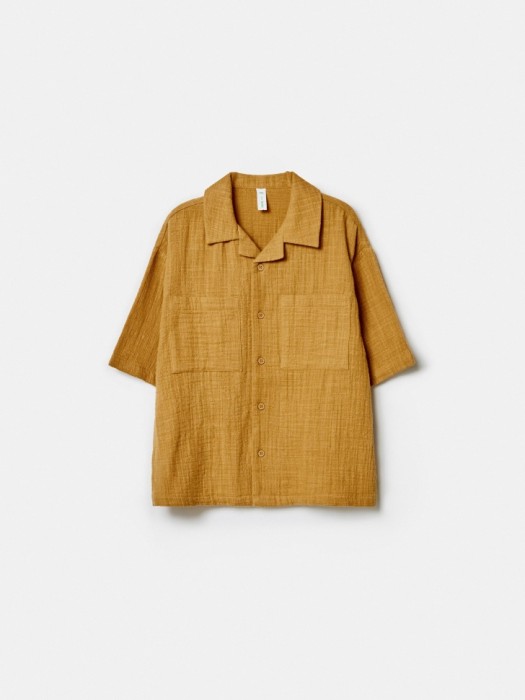 рубашка из муслина с коротким рукавом для мальчиков по цене 1999 руб вид справа