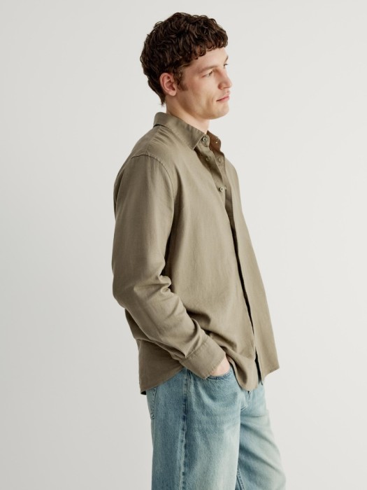 рубашка изо льна и вискозы из россии вид сбоку