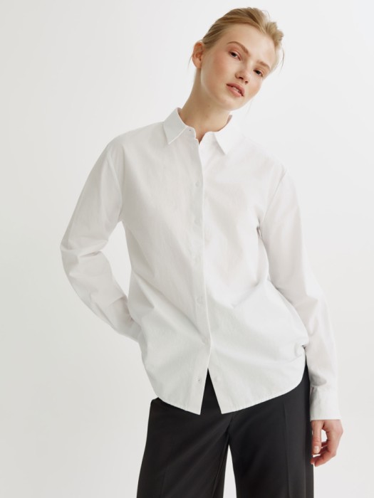 рубашка классическая из хлопка со стиркой 4610517474766 фотография
