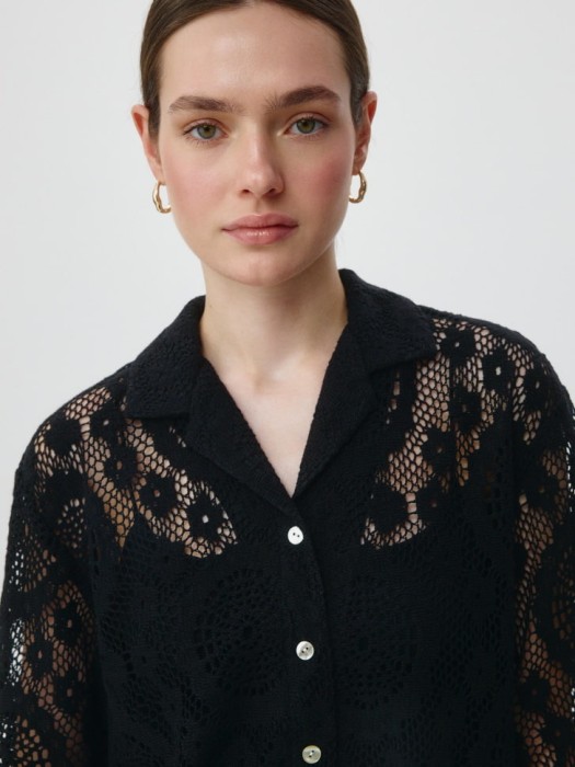 рубашка кроше из россии вид сбоку