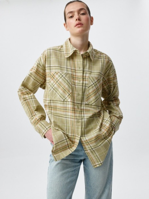 рубашка оверсайз из хлопка и льна 4680798057415 фотография