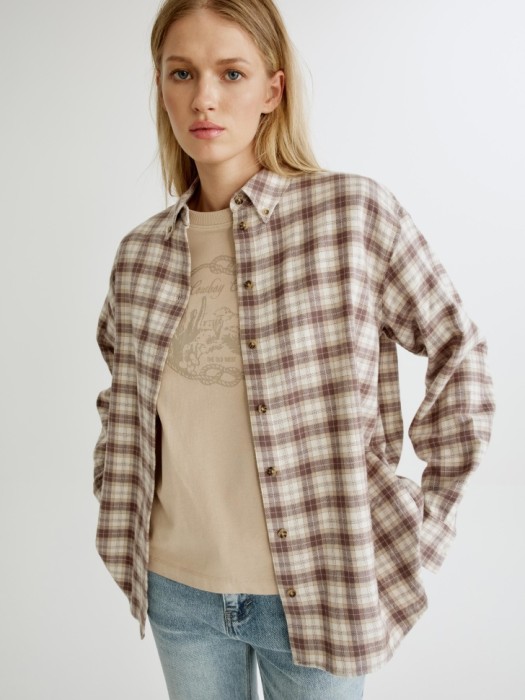 рубашка оверсайз из хлопка по цене 2999 руб вид справа