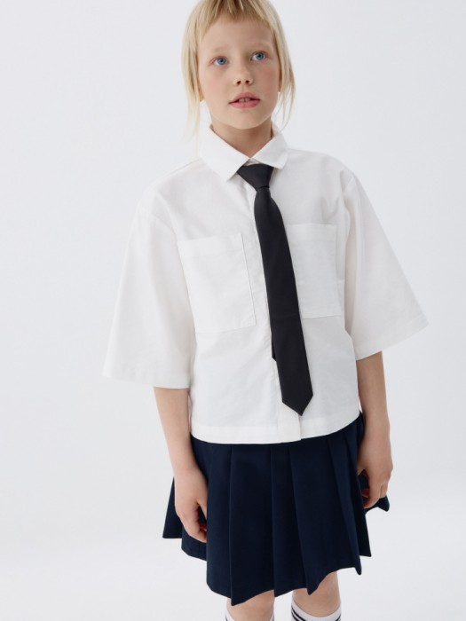 рубашка оверсайз с коротким рукавом для девочек 4680704944525 фотография