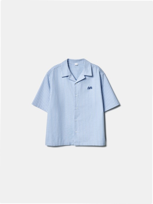 рубашка оверсайз с коротким рукавом для мальчиков по цене 1999 руб вид справа