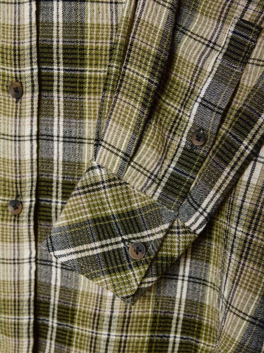 рубашка оверсайз в клетку универсального стиля с лицевой стороны