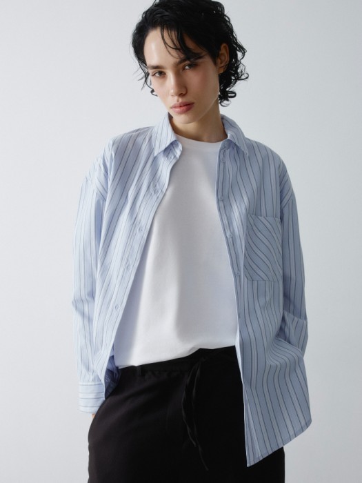 рубашка оверсайз в полоску 4610517206039 фотография