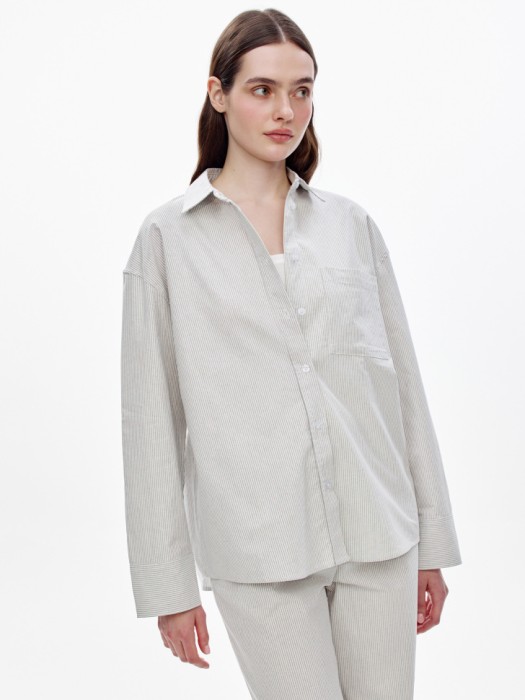 рубашка оверсайз в полоску 4610517947727 фотография