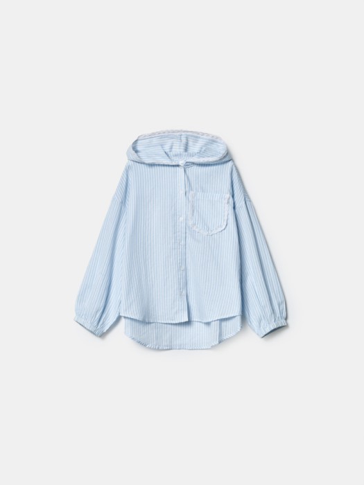 рубашка с капюшоном для девочек из россии вид сбоку