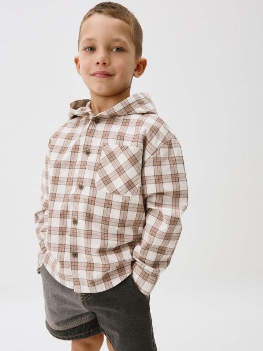 рубашка с капюшоном для мальчиков 4680798121093 фотография