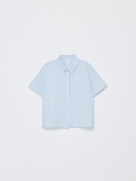 рубашка с коротким рукавом для девочек по цене 899 руб вид справа