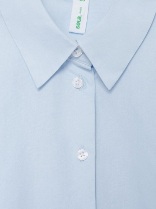 рубашка с коротким рукавом для девочек из россии вид сбоку