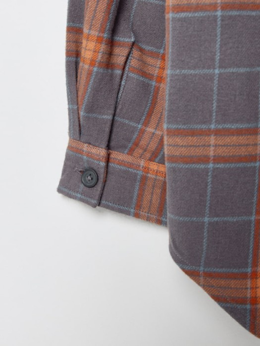 рубашка в клетку для девочек из коллекции  archive из россии вид сбоку