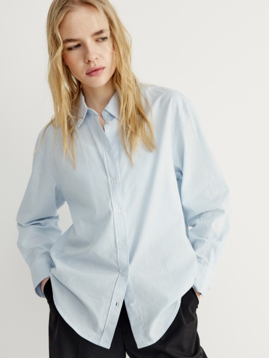 рубашка в полоску прямого кроя 4610517573544 фотография