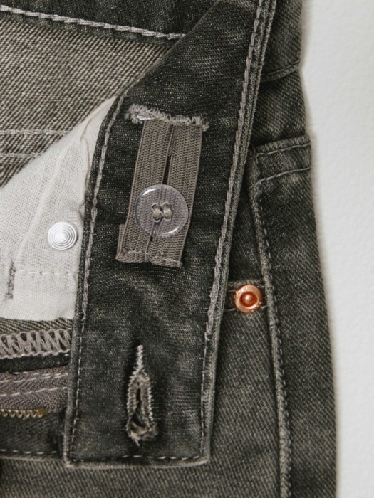 рваные джинсовые шорты для девочек из хлопка спереди