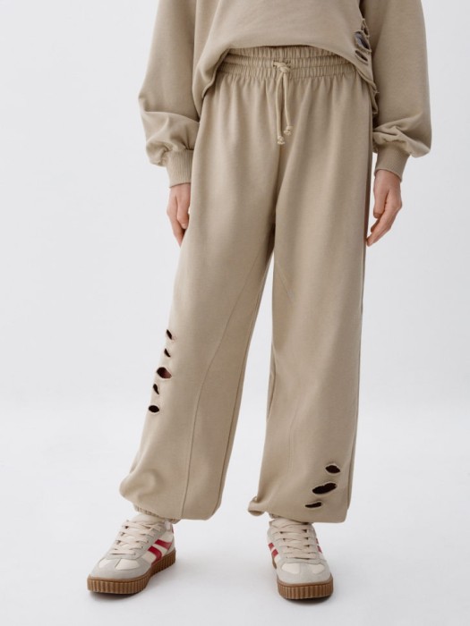 рваные джоггеры оверсайз для девочек 4680704281552 фотография