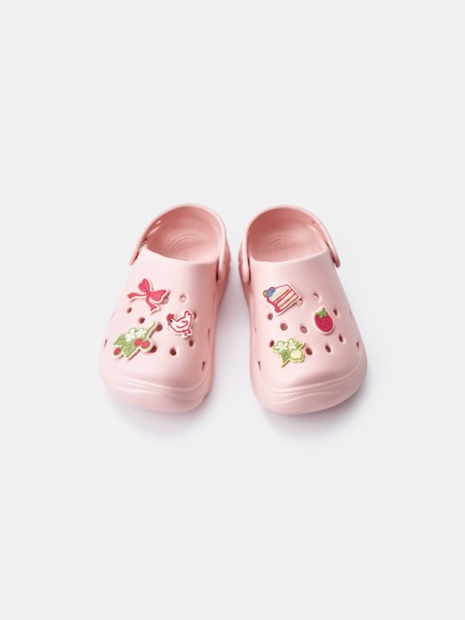 сабо с декором для девочек из проверенных материалов спереди