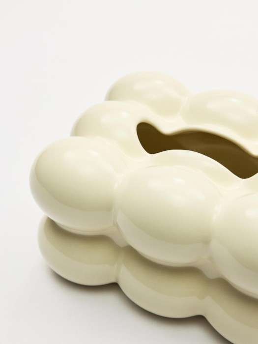 салфетница из каменной керамики из россии вид сбоку