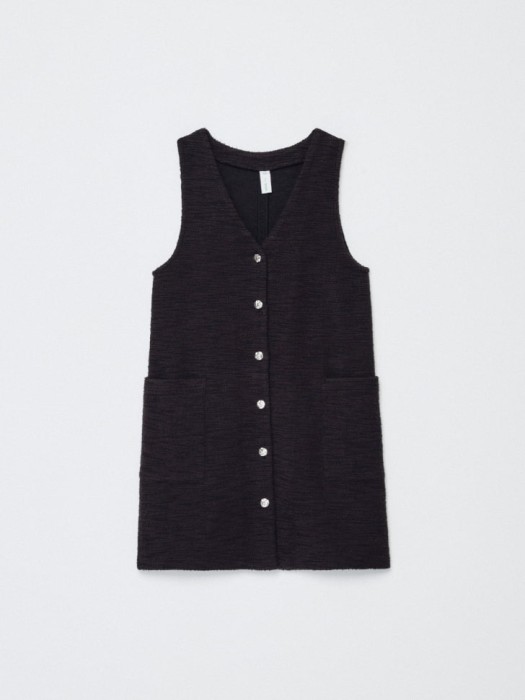 сарафан на пуговицах для девочек по цене 1299 руб вид справа