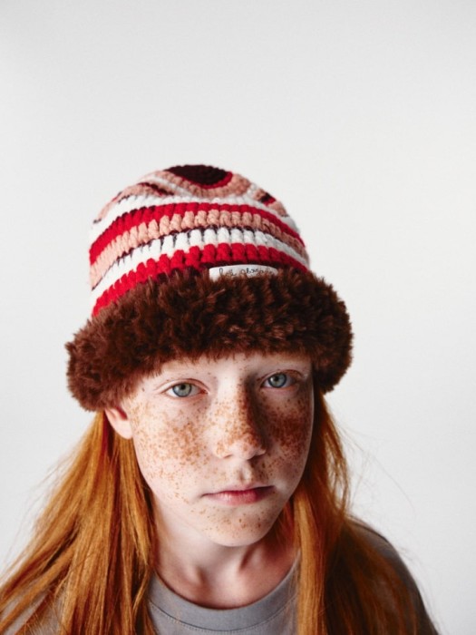 шапка с меховой отделкой для девочек 4610517014689 фотография