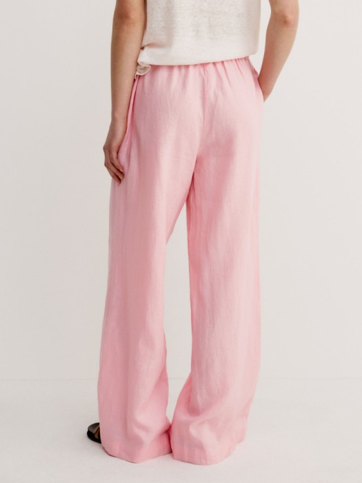 широкие брюки из 100% льна по цене 4799 руб вид справа