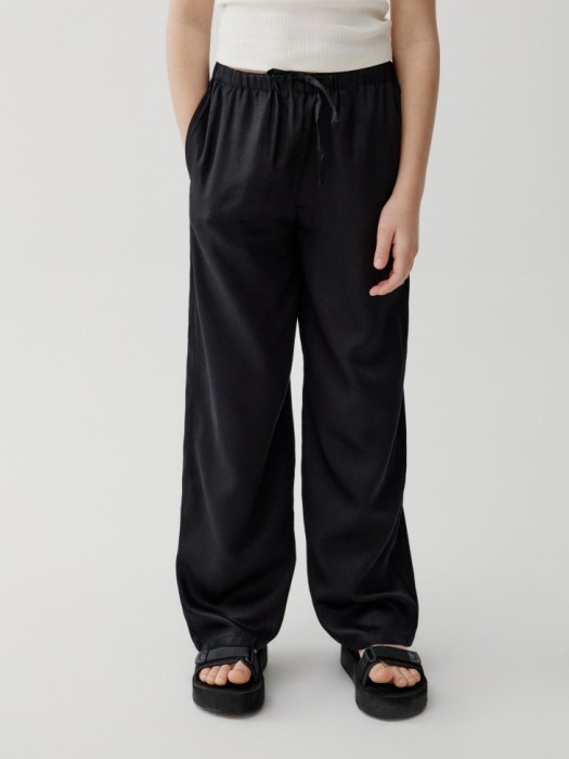 широкие брюки из сатиновой вискозы для девочек 4610517552808 фотография