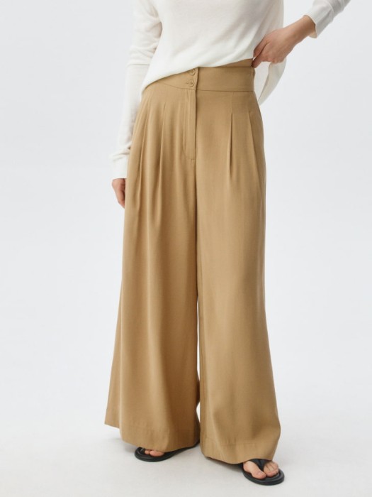 широкие брюки из смесовой вискозы 4680704889680 фотография