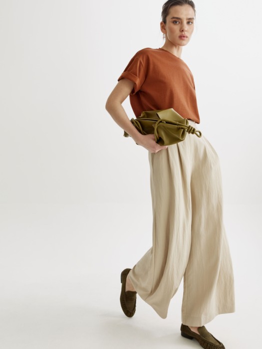 широкие брюки из смесовой вискозы 4610517673237 фотография