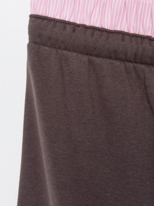 широкие брюки карго с двойным поясом для девочек по цене 1699 руб вид справа