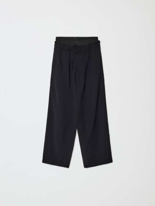 широкие брюки с двойным поясом для девочек 4610517079251 фотография