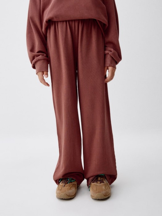 широкие брюки с эффектом стирки для девочек 4680798474571 фотография