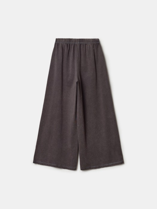 широкие брюки с эффектом стирки для девочек из россии вид сбоку