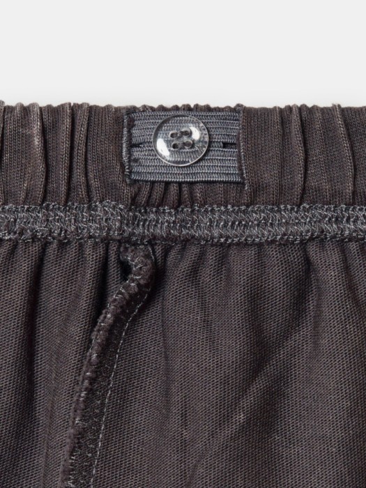 широкие брюки с эффектом стирки для девочек из трикотажа спереди