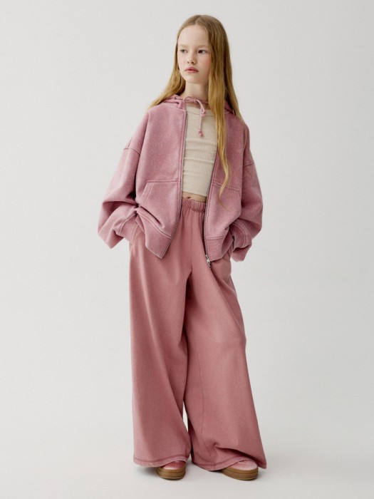 широкие брюки с эффектом стирки для девочек 4610517670601 фотография